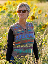 Indlæs billede til gallerivisning Vest med hønsestrik