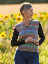 Indlæs billede til gallerivisning Vest med hønsestrik