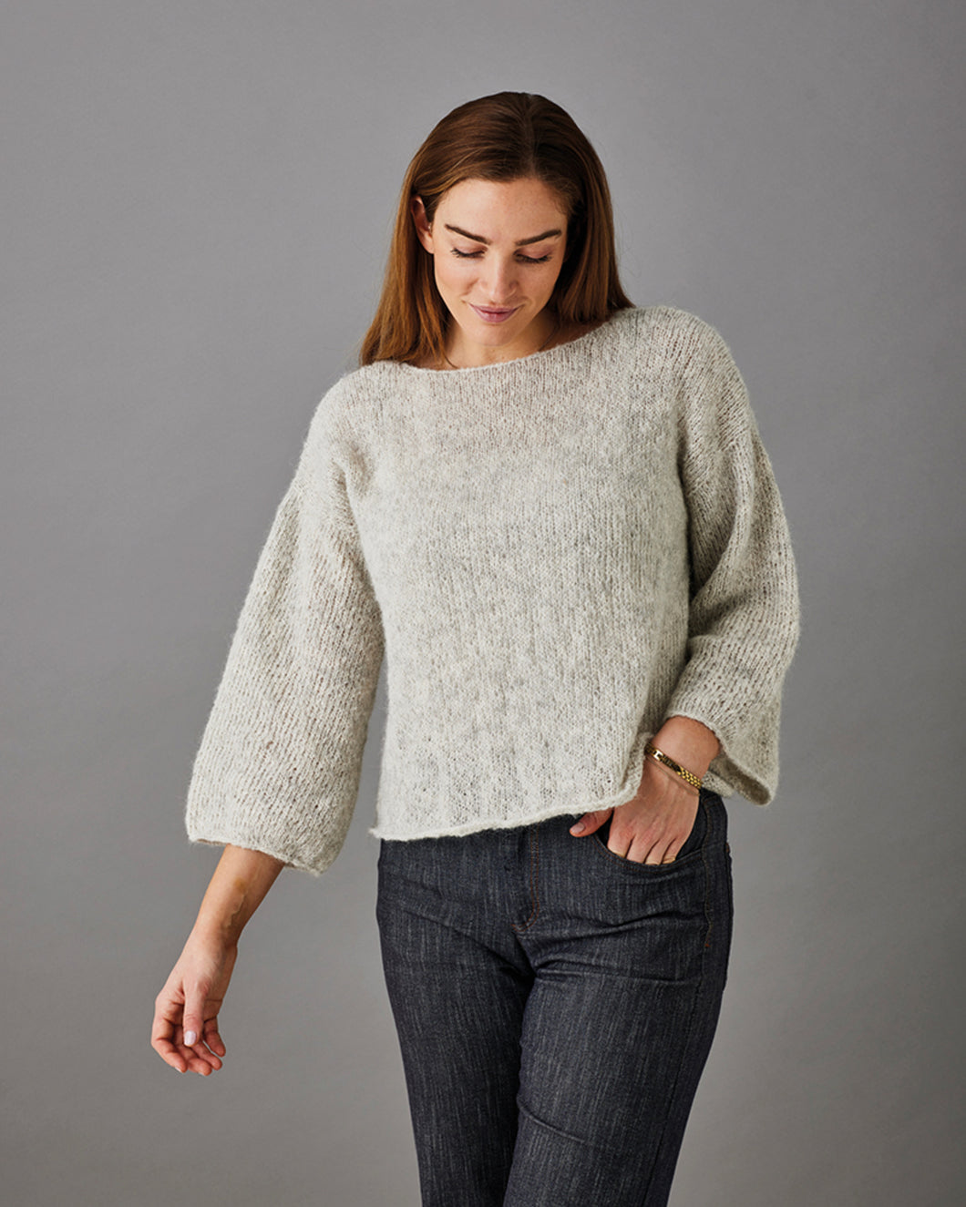 Nanna bluse med læg i ryggen