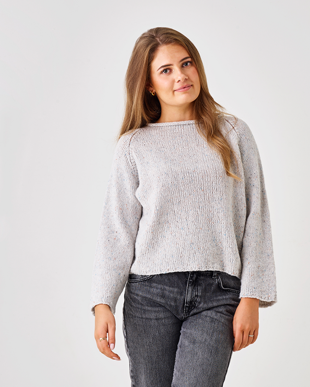 Dagmar raglansweater med rullekant pdf fil